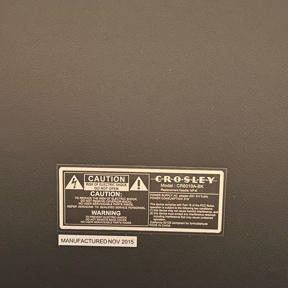 Crosley Record Player Turntable !! - Picture 4 of 5